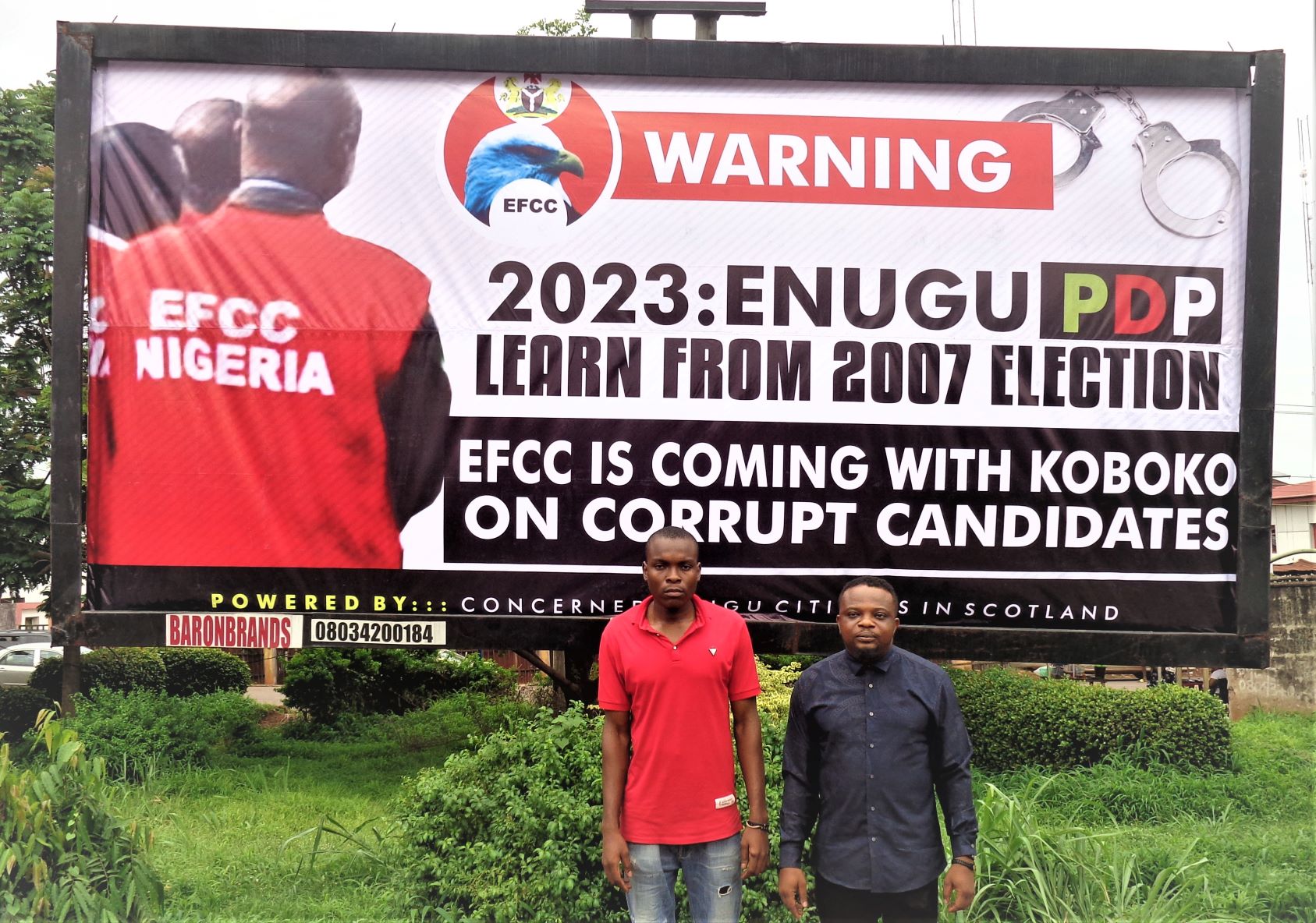 EFCC arrests man over offensive 2023 campaign advert in Enugu