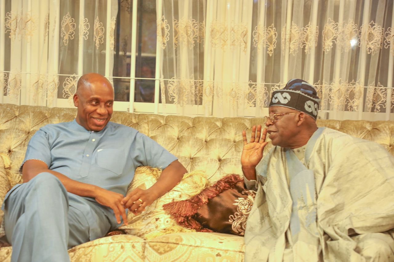 Tinubu visits Amaechi after victory [PHOTOS]