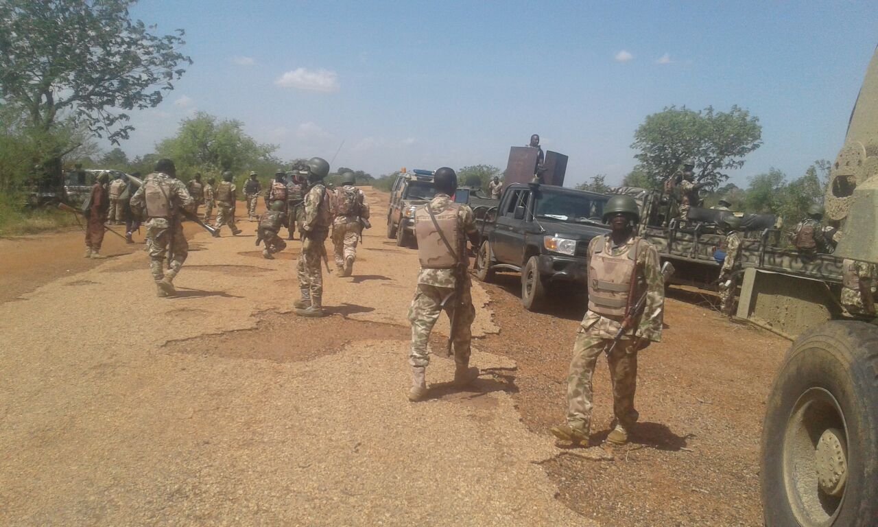 Scores of ISWAP terrorists blocking Maiduguri-Damaturu road neutralised