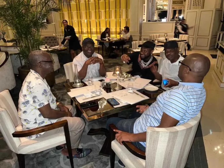 Davido hangs out with Govs Wike, Makinde others in Europe