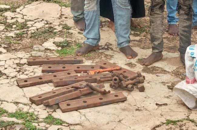 NSCDC Parades Rail Track Vandals In Kwara