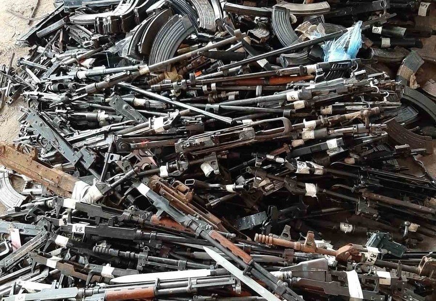 Nigeria arms control centre handed 3,000 weapons recovered in Niger Delta