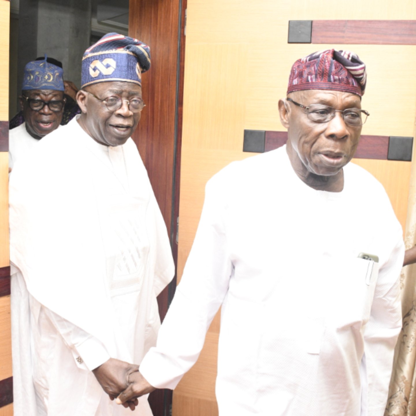 Tinubu mocked for visiting Obasanjo after criticizing ex-President