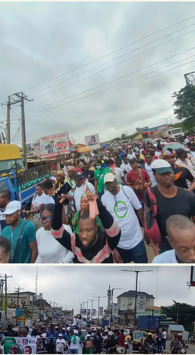 Obidients Stage March For Peter Obi In Oyo (photos, video)