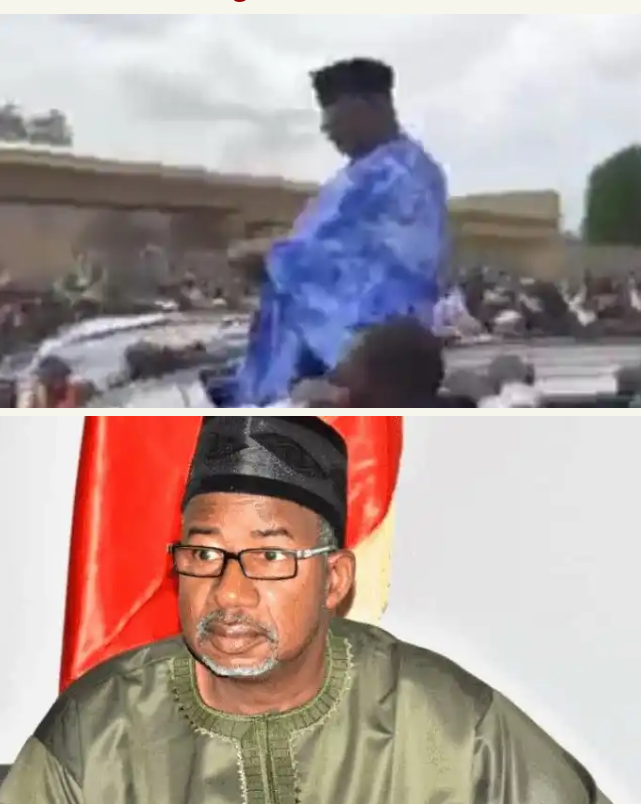 Bauchi Governor Sprays Money On Residents Of His State From SUV