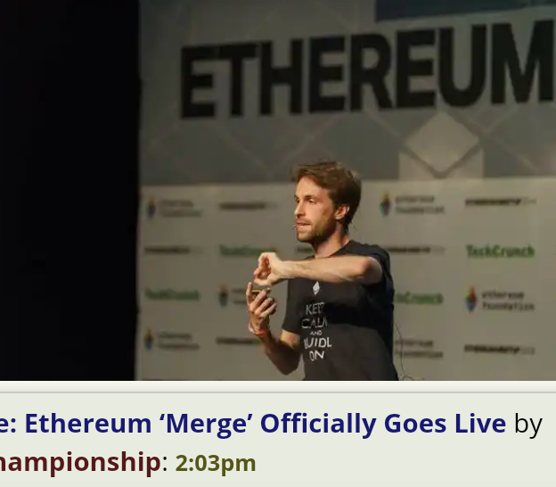 Ethereum ‘Merge’ Officially Goes Live