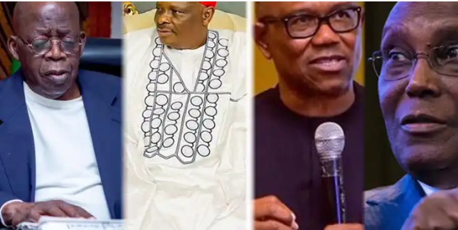 2023: Poll shows Peter Obi leads Tinubu, Atiku, Kwankwaso