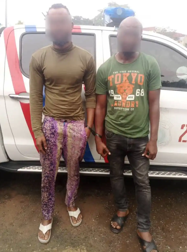 Lagos Police Arrests 2 Guys Who Rapped A 21-Year Old Dancer Inside Nissan Almera In Lagos