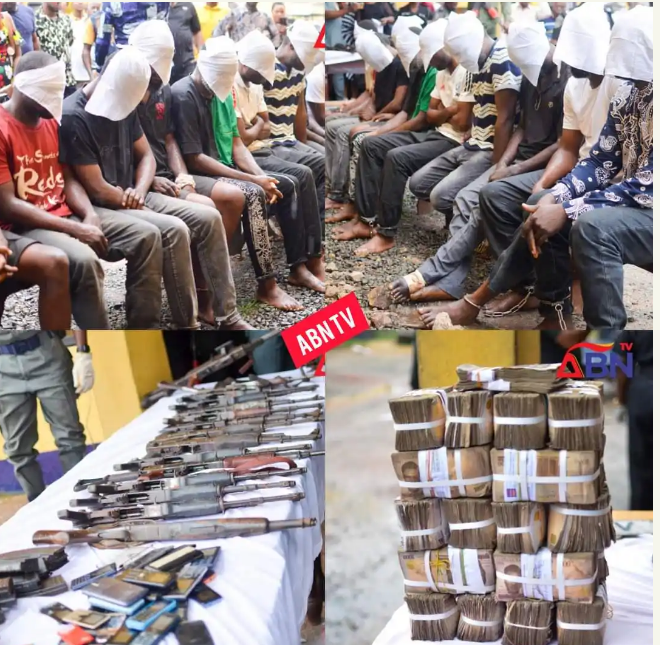 Dismissed DSS Official, 9 Others Paraded For Robbing Bullion Van In Abia, N10m Recovered (Video)