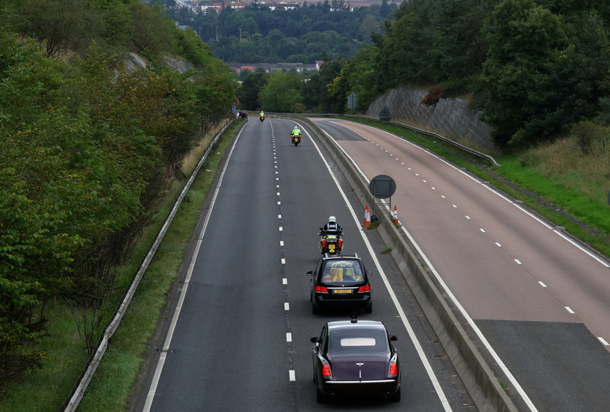 Mourners line roads as Queen Elizabeth II’s coffin makes final journey through Scotland