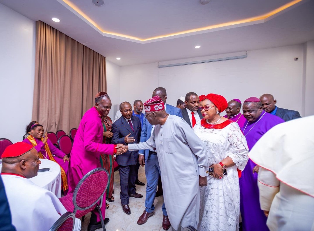 Reactions trail Tinubu’s meeting with Northern Pentecostal bishops