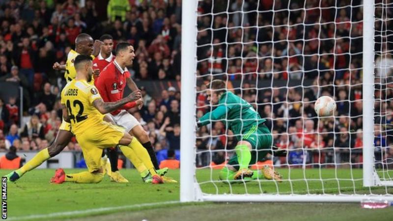 Ronaldo Scores as Man Utd beat Sheriff Tiraspol 3-0