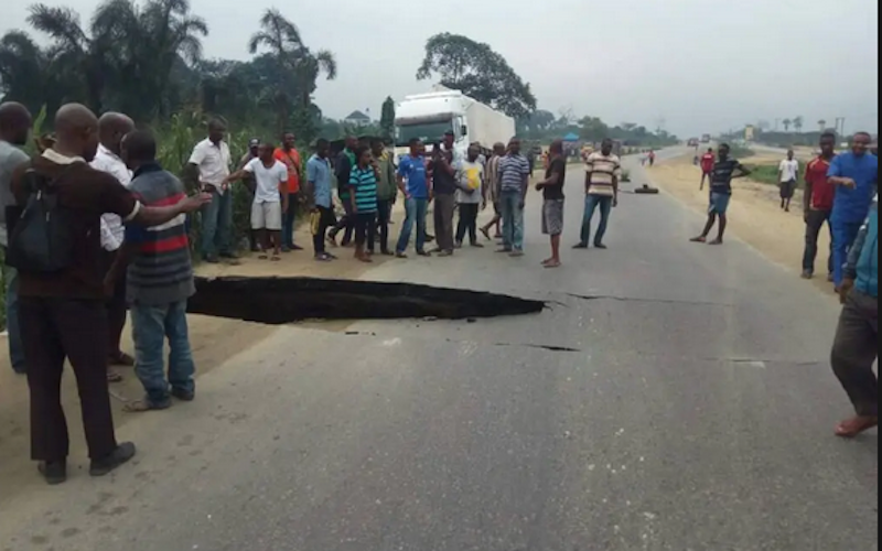 Four Feared Dead as Trailer Knocks Cars off Bridge in Rivers