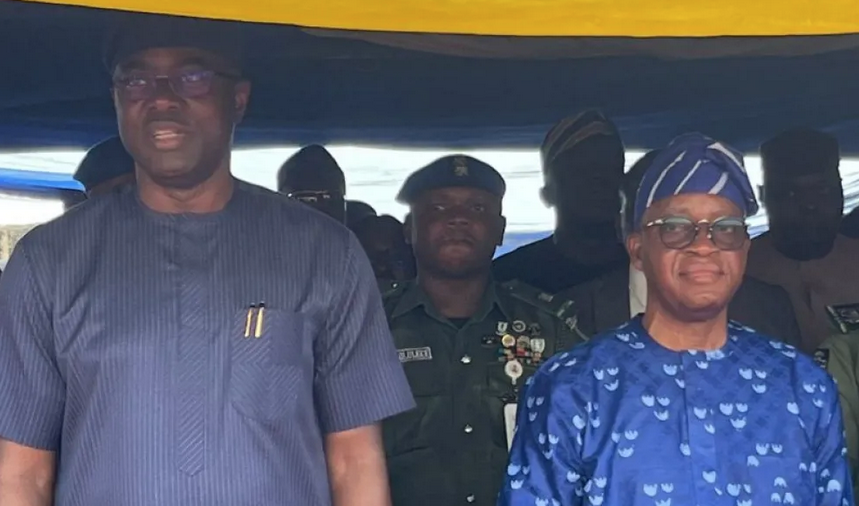 Makinde, Oyetola  Flag Off 91km Ibadan-Iwo-Osogbo Road