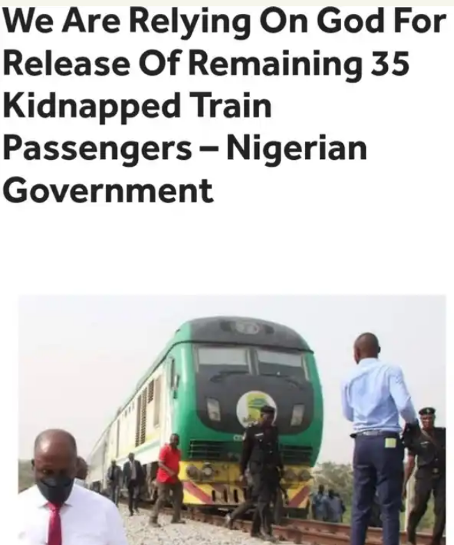 Train Kidnap; “We Are Relying On God” For Release Of Remaining Victims – FG