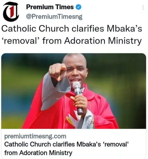 Catholic Church Clarifies Mbaka’s ‘Removal’ From Adoration Ministry