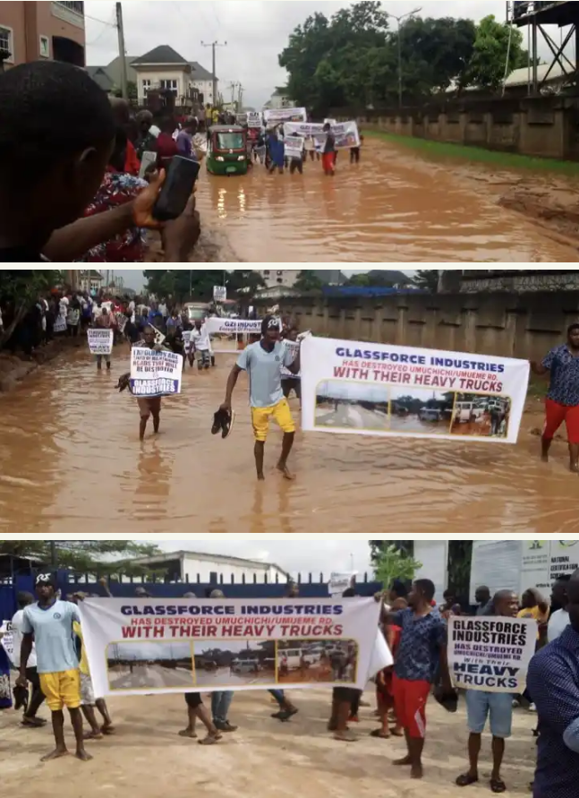 Bad Road: Abia Communities Protest Against Coys, Give December Ultimatum