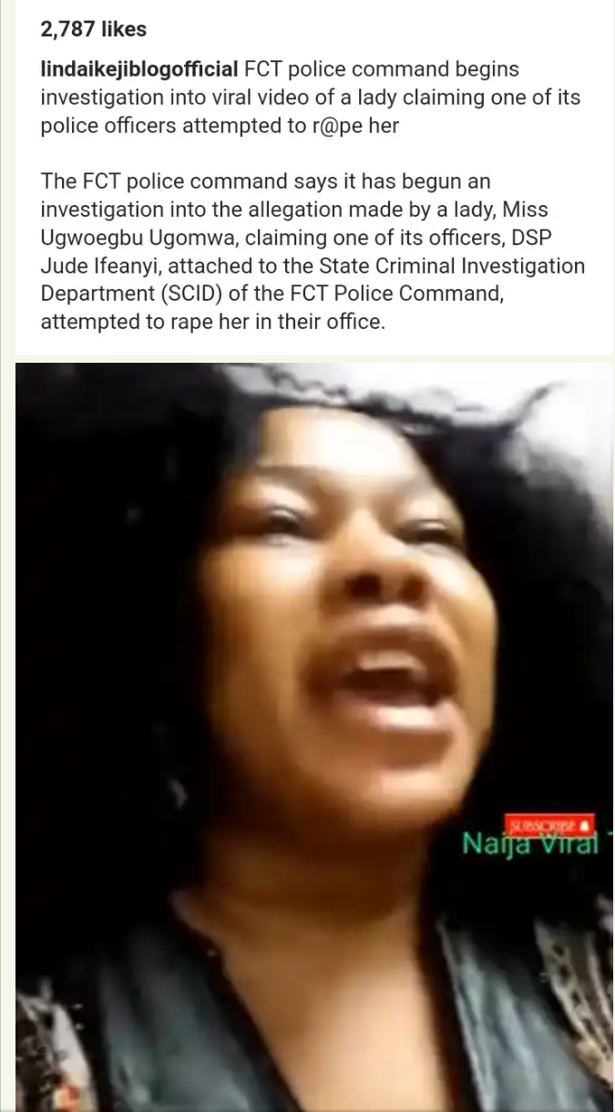 I Helped Officer To Urinate In The Toilet and He attempted To Rape Me – Woman (video)