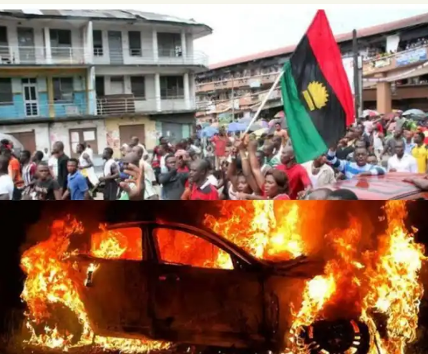 Man Sets His Own Car Ablaze To Celebrate Nnamdi Kanu’s Discharge (Video)