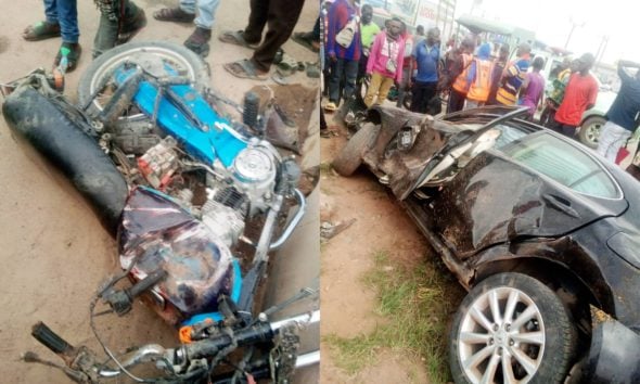 Accident along Lagos-Ibadan highway, Okada rider killed, other people injured