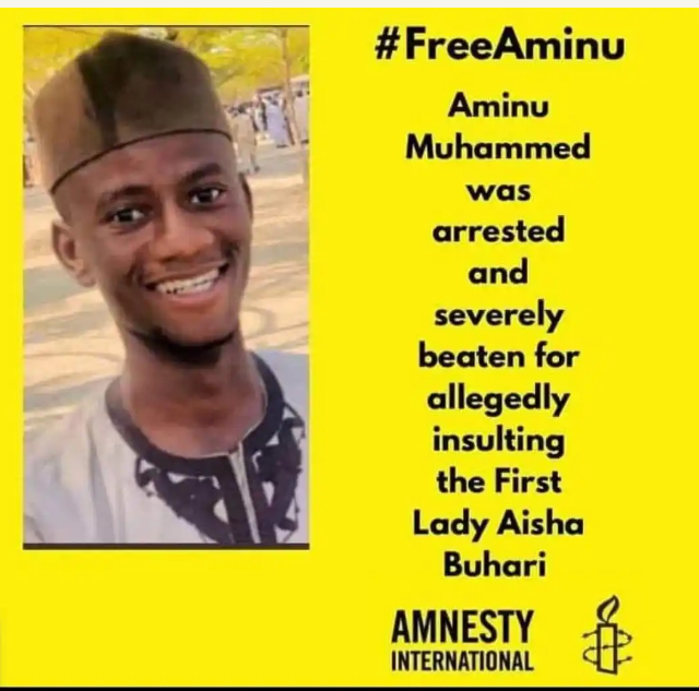 Protests Erupts Over Arrest Of Aminu Adamu Who Criticised Aisha Buhari