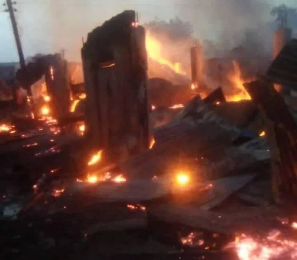 Fire outbreak in Onitsha Main Market, goods worth millions destroyed.