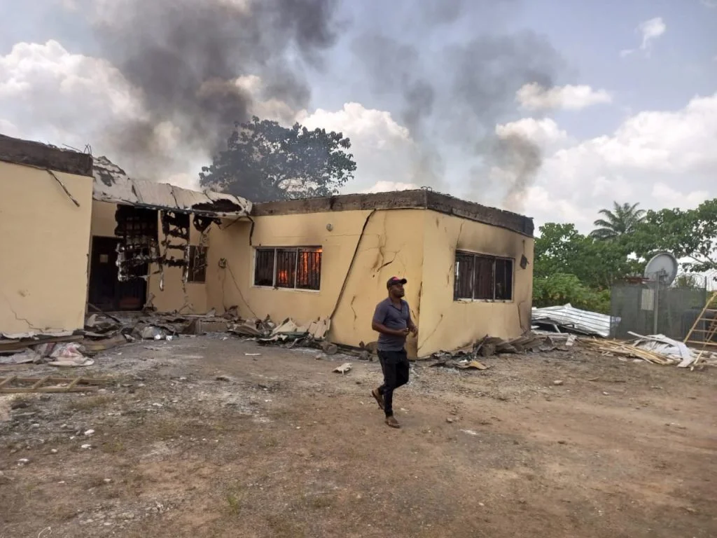 Another INEC Office burnt down in Imo by unknown gunmen