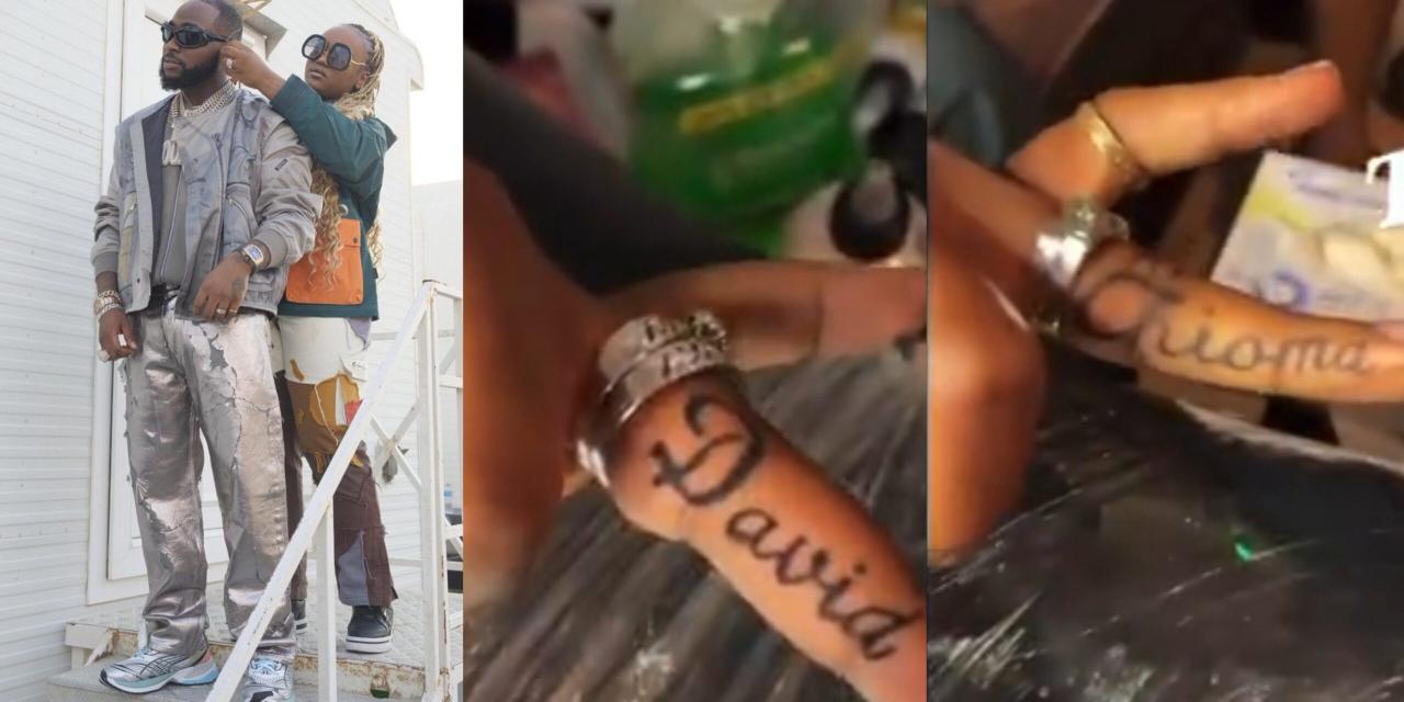 Davido, Chioma customise each other’s name on ring finger