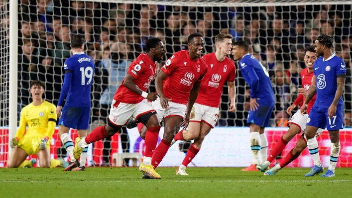 Nottingham Forest boost survival hopes in coming from behind to hold Chelsea