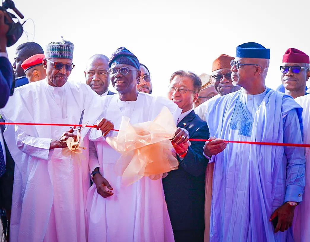 History as Buhari Inaugurates .5bn Lekki Deep Sea Port, Witnesses First Cargo Ship Offloading