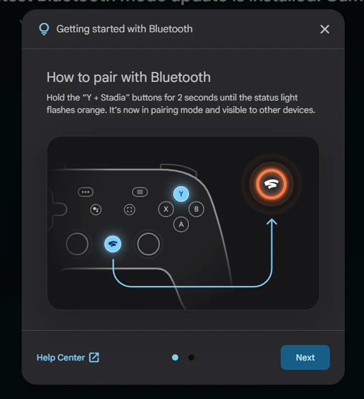 stadia bluetooth 5