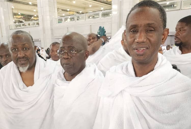 PHOTOS: Tinubu, Badaru, Ribadu in Mecca for Umrah