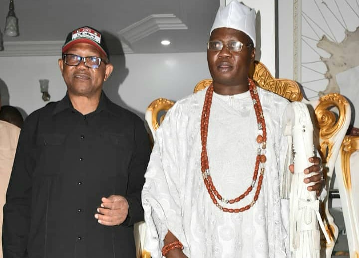 Peter Obi meets Gani Adams in Lagos