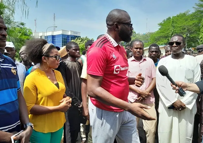 Protesters Storm Presidential Collation Centre in Abuja over Electronic Transmission of Results