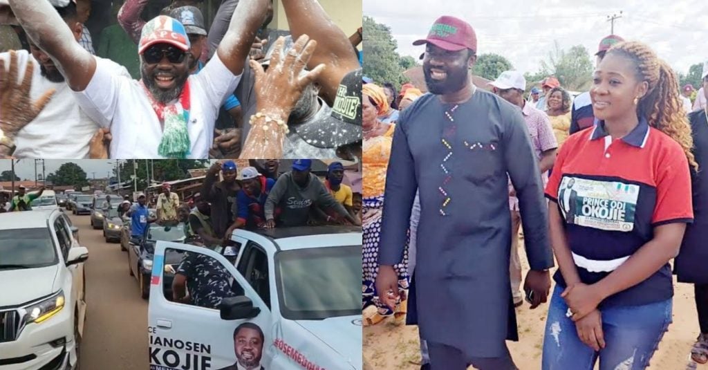 Mercy Johnson’s husband, Prince Okojie wins House of Reps seat