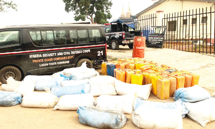 NSCDC recovers 3,896 litres of petrol in bush