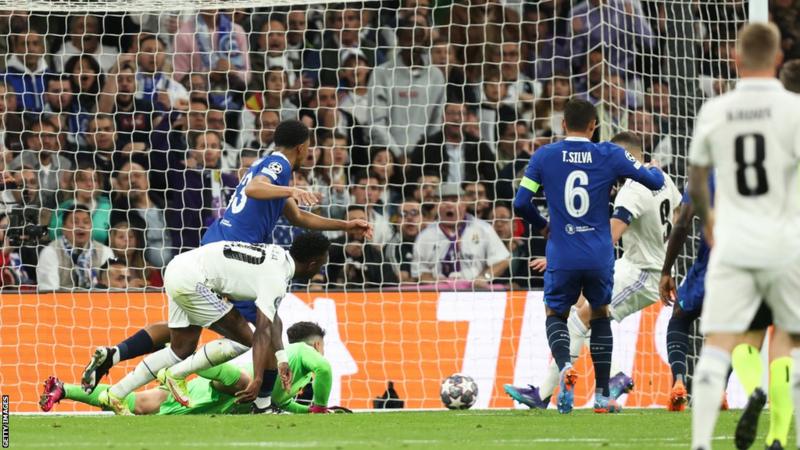 UCL: Ten-man Chelsea lose first leg away to Real Madrid [FT 2 – 0]