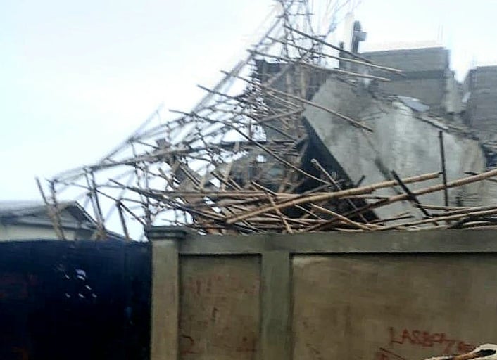 BREAKING: Another building collapses in Lagos