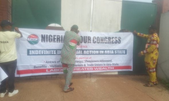 Abia workers comply with NLC directive, begin indefinite strike