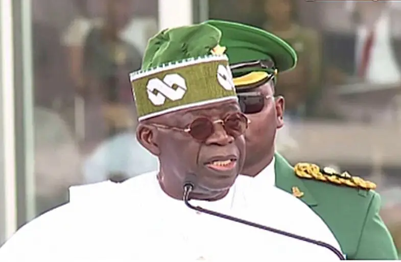 Democracy Day: Watch The Moment Tinubu Tripped And Fell At Eagles Square [Video]