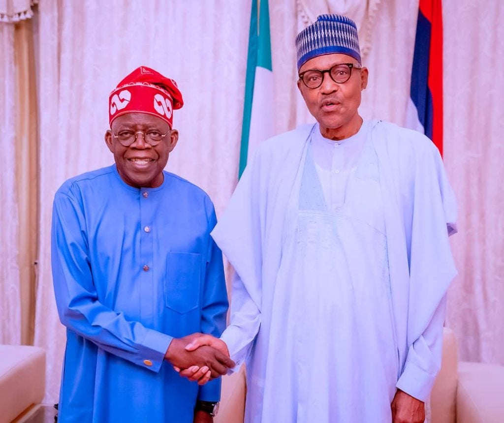 Buhari takes incoming President, Tinubu on tour of presidential villa