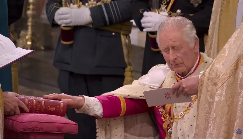 King Charles III Takes Coronation Oath in Historic Ceremony at Westminster Abbey