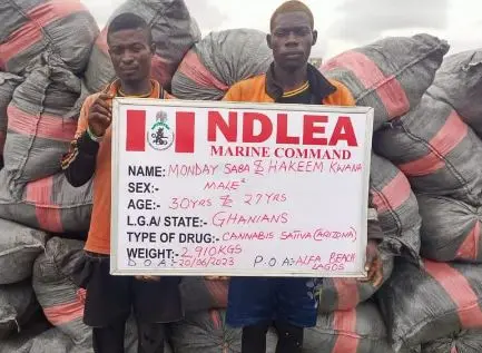 NDLEA intercepts 5, 344kg imported skunk consignments in Lekki, Lagos