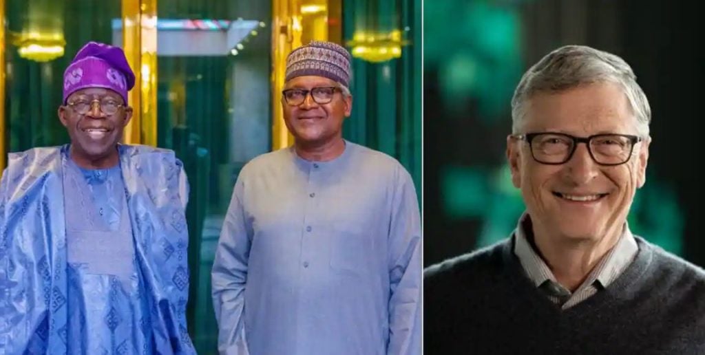 Details of President Tinubu’s meeting with Dangote, Bill Gates revealed