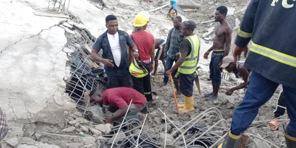 Many feared trapped as four-storey building collapses in Abuja