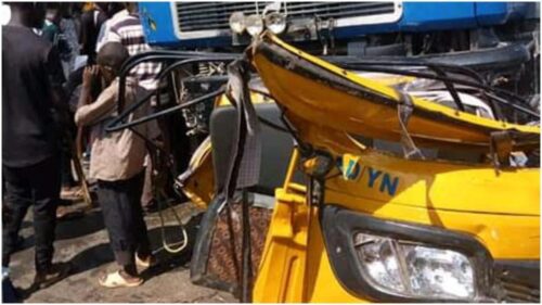 Truck crushes Ogun monarch inside ‘Keke Napep’ to death