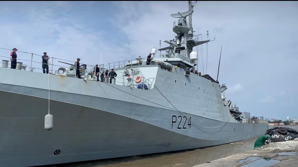 British warship arrives Nigeria