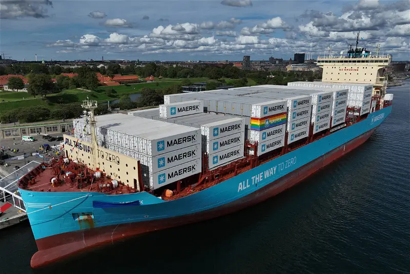 Maersk unveils world’s first bio-methanol container ship