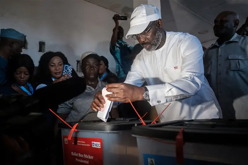 Liberia votes as George Weah eyes second presidential term