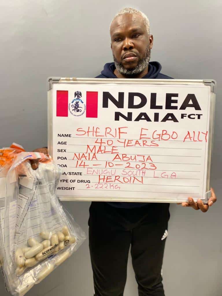 Paris-bound businessman excretes 93 wraps of heroin at Abuja airport